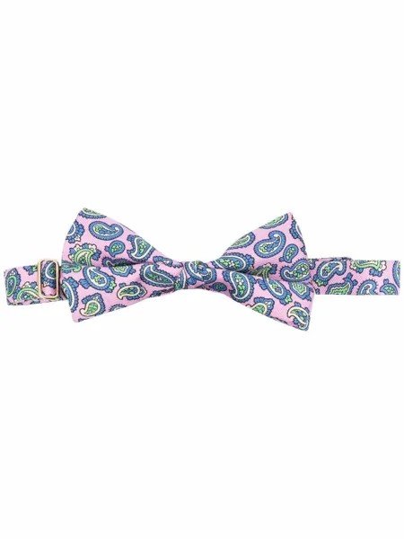 ETRO шелковый галстук-бабочка с принтом пейсли