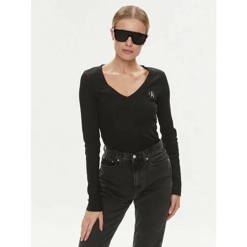Лонгслив Calvin Klein Jeans, размер S [INT], черный