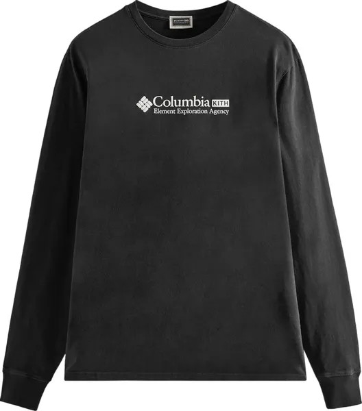 Лонгслив Kith For Columbia Element Exploration Agency Long-Sleeve Tee 'Black', черный