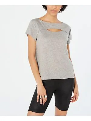WE THE FREE Женская серая футболка с короткими рукавами и вырезом «Хезер», размер M