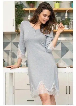 MIA-AMORE Короткое домашнее платье Medea, серый, XL