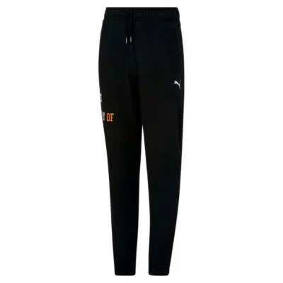 Puma Basketball Pack Флисовые джоггеры Молодежные мальчики Черные повседневные спортивные штаны 858