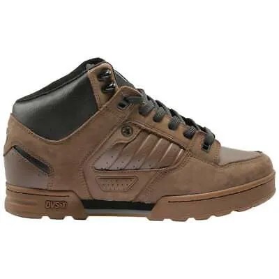Мужские коричневые повседневные ботинки DVS Militia с круглым носком на шнуровке DVF0000111215