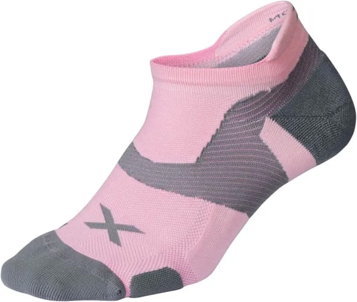 Носки Vectr Cushion No Show 2XU, цвет Dusty Pink/Grey