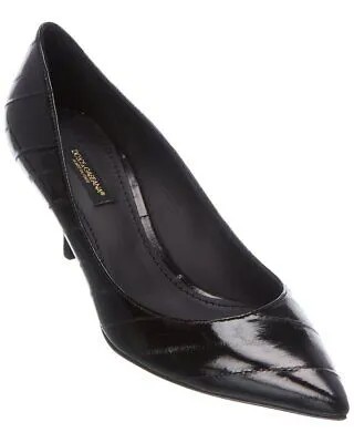 Женские кожаные туфли Dolce - Gabbana черные 36,5