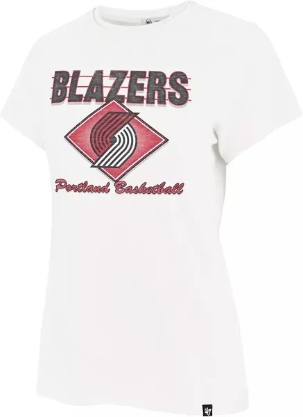 Белая женская футболка Portland Trail Blazers '47 We Have Heart Frankie