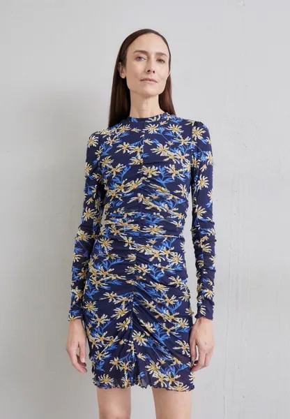 Летнее платье Azula Reversible Dress Diane von Furstenberg, цвет paris navy/tiny bean