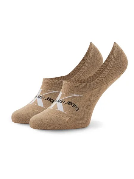 Женские носки-кеды Calvin Klein, коричневый