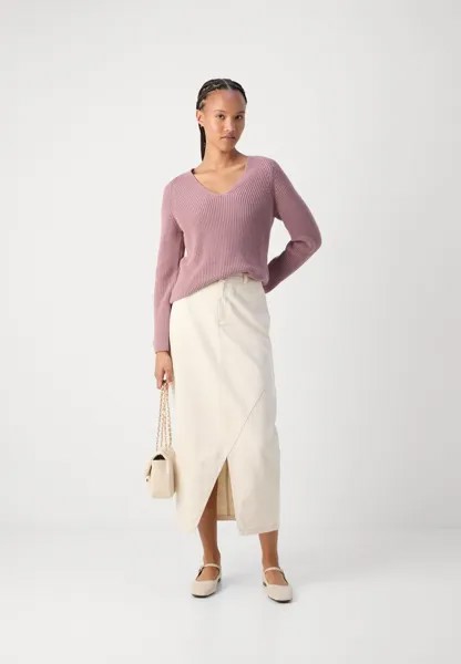 Вязаный свитер LONGSLEEVE V NECK Marc O'Polo, розовый