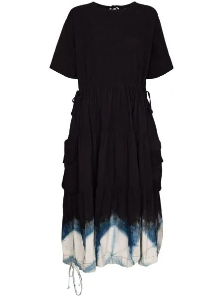 STORY mfg. Forager Emilie tiered midi dress