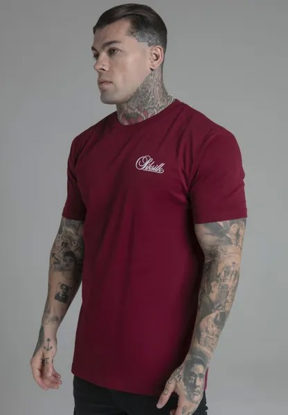 Футболка с принтом SIKSILK, красный