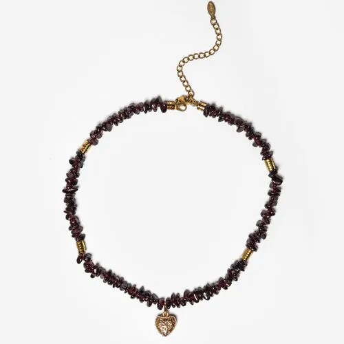 Чокер BL Jewelry Garnet, гранат, длина 33 см, бордовый