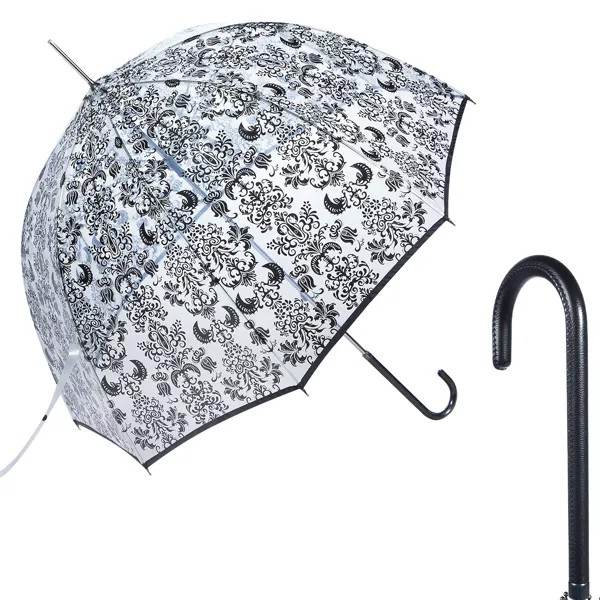 Зонт-трость женский механический Guy De Jean 1008-LM прозрачный купол