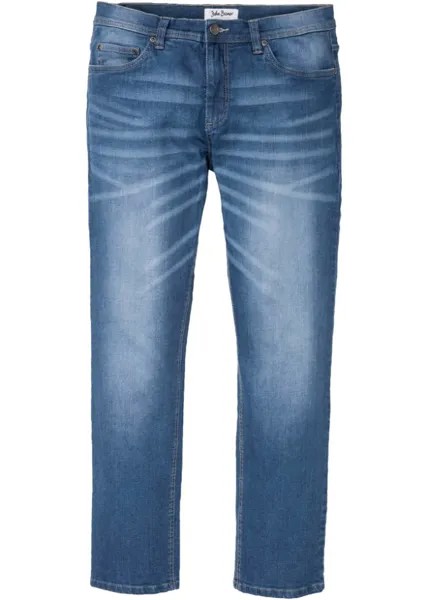 Прямые эластичные джинсы обычного кроя John Baner Jeanswear, синий