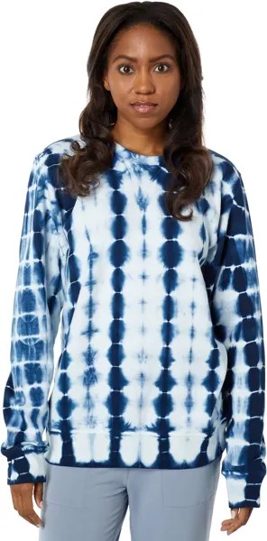 Толстовка Outerknown Remote Surf Break Long Sleeve Crew, цвет Indigo Tie-Dye