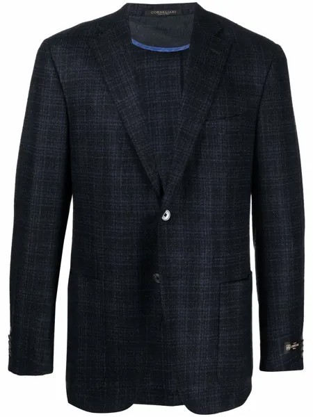 Corneliani клетчатый костюм с однобортным пиджаком