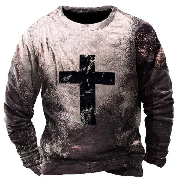 Мужская винтажная толстовка Cross Cross