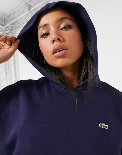 Худи розового цвета Lacoste-Розовый