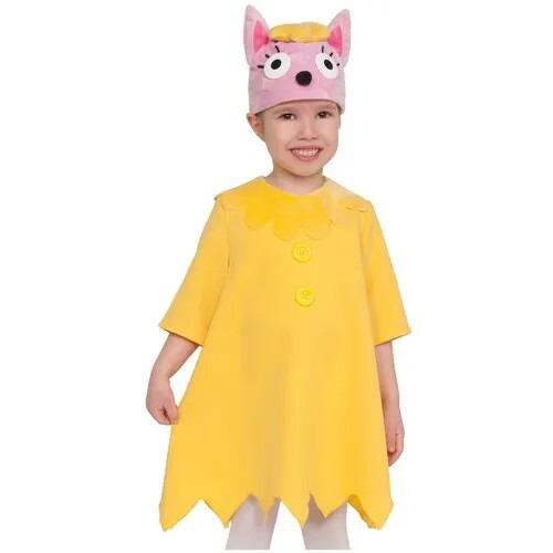 Карнавальный костюм Три Кота Кошечка Лапочка К р.104-110 XS 4-5 лет /текстиль/