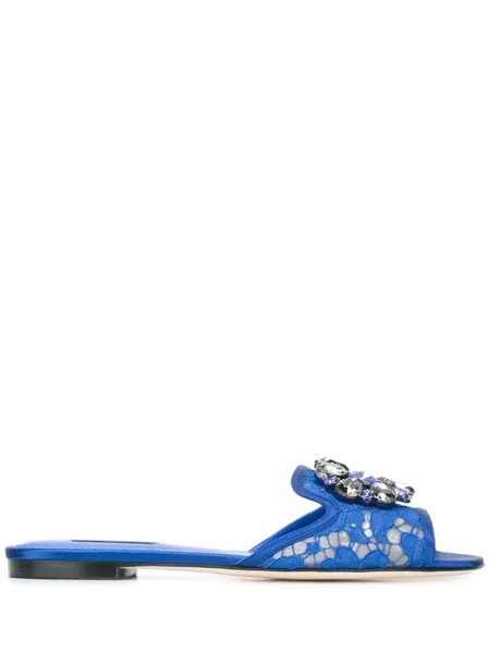 Dolce & Gabbana шлепанцы 'Bianca', синий