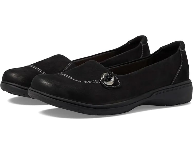 Балетки Clarks Carleigh Lulin, цвет Black Nubuck