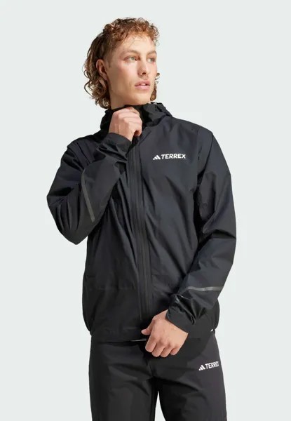 Жёсткая куртка TERREX XPERIOR 2.5L LIGHT RAIN.RDY JACKET Adidas Terrex, цвет black