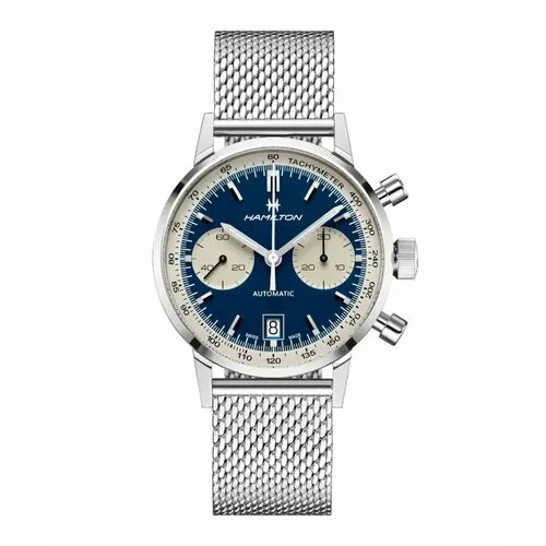 Наручные часы Hamilton American Classic, серебряный, синий