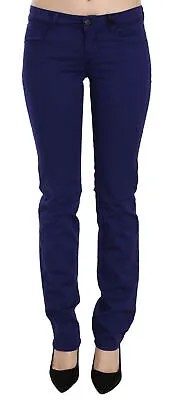 CNC COSTUME NATIONAL Брюки Хлопчатобумажные синие джинсы с заниженной талией. W26 $500
