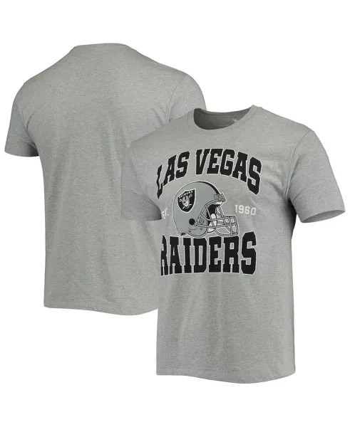 Мужская серая футболка с логотипом las vegas raiders helmet Junk Food, мульти