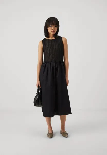 Дневное платье Vmnaja Calf Dress Vero Moda, черное