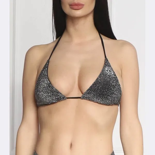 Лиф бикини Ikonik 2.0 с люрексом Karl Lagerfeld, серебряный