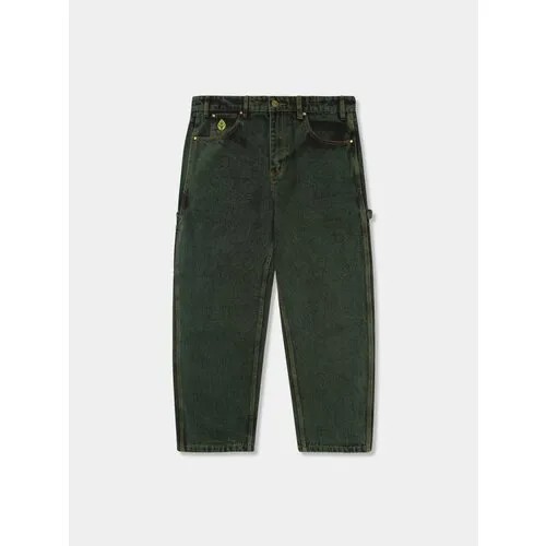 Джинсы Butter Goods Weathergear Denim, размер 32, темно-зеленый