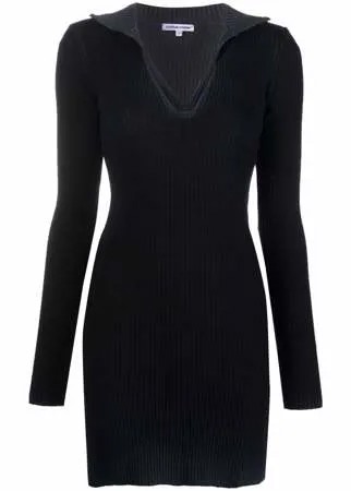 Cotton Citizen трикотажное платье в рубчик