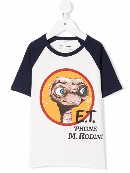 Mini Rodini футболка из органического хлопка с принтом E.T.