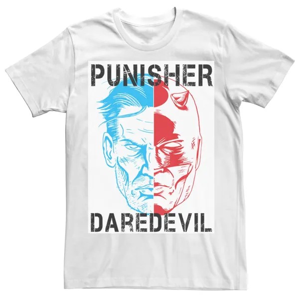 Мужская футболка The Punisher Daredevil Face To Face Marvel