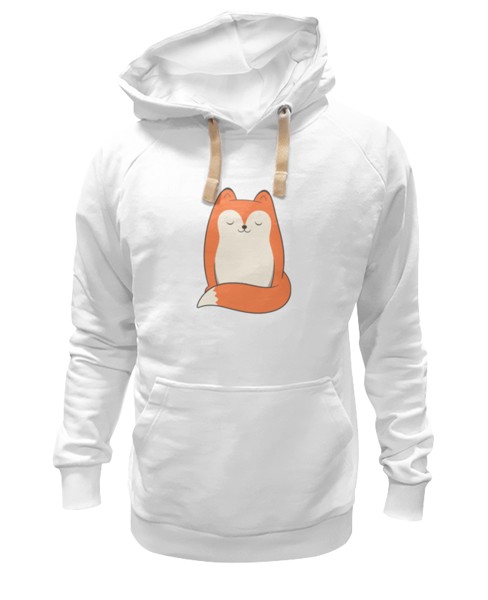 Худи Printio Лисичка (fox) белое 3XL