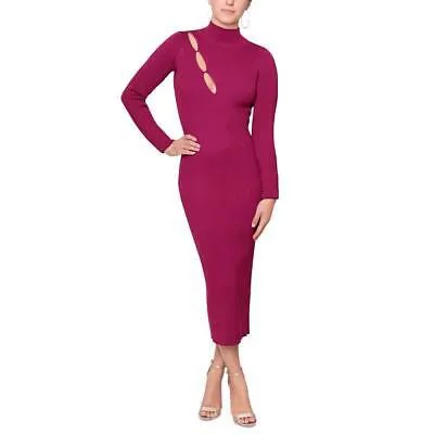 Rachel Rachel Roy Женское красное вязаное платье-свитер в рубчик чайного цвета M BHFO 8599