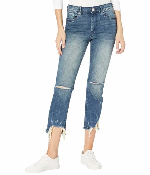 Джинсы Blank NYC, Madison High-Rise Crop Medium Wash Skinny Jeans w/ Raw Hem Detail in My Type