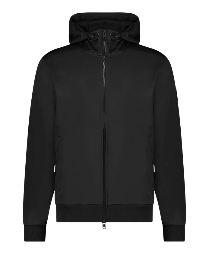 Легкая куртка с современной нашивкой логотипом Woolrich, черный