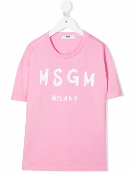 MSGM Kids футболка с логотипом