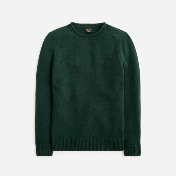Кашемировый свитер с высоким воротом J.Crew, зеленый