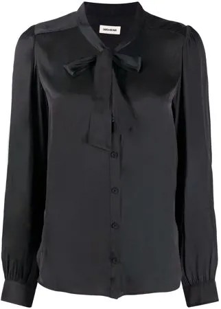 Zadig&Voltaire атласная блузка Taos