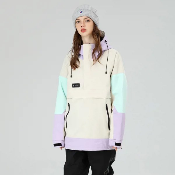 2022 лыжная куртка, женская спортивная куртка для сноуборда, мужское зимнее водонепроницаемое дышащее пальто с капюшоном и цветными блоками, зимнее пальто, одежда