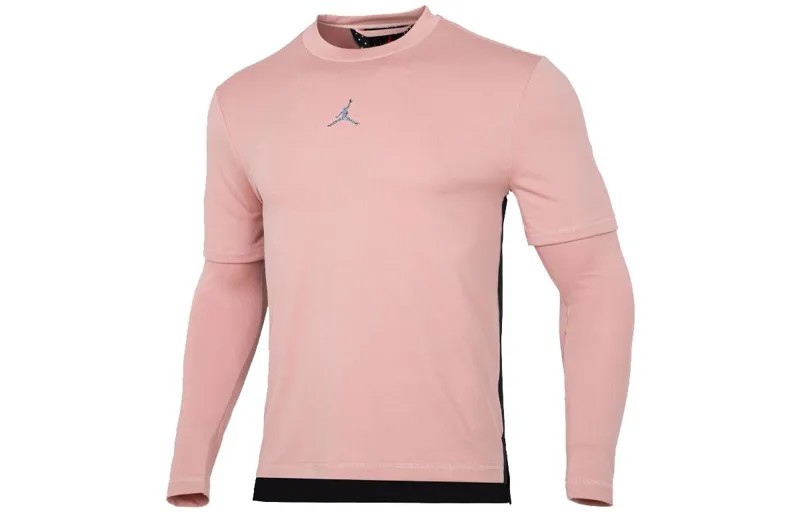 Мужской свитшот с круглым вырезом Jordan Dri-Fit розовый/серый