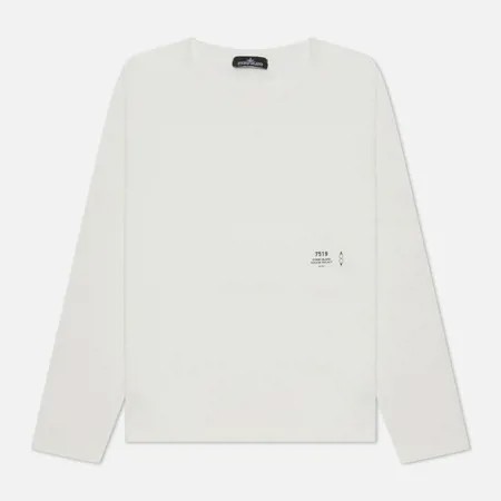 Мужской лонгслив Stone Island Shadow Project Mini Logo CXADO 7519, цвет белый, размер XL