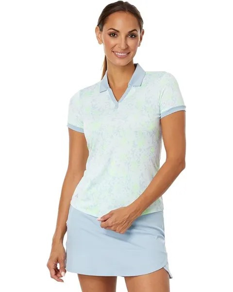 Поло adidas Golf Jacquard Shirt, цвет White 1
