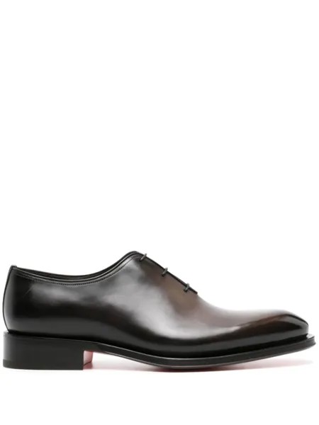 Оксфорды с выцветшим эффектом Santoni, коричневый