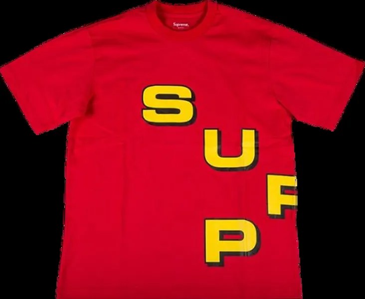 Футболка Supreme Stagger T-Shirt 'Red', красный