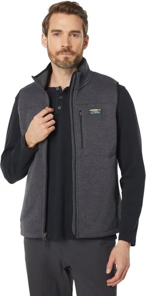 Свитер Флисовый Жилет L.L.Bean, цвет Charcoal Gray Heather