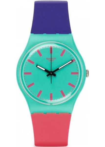 Наручные часы унисекс Swatch GG215 красные/фиолетовые